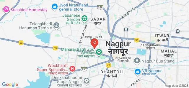 Hislop College, Nagpur Map