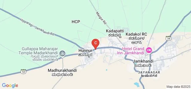 Government First Grade College, Hunnur Map