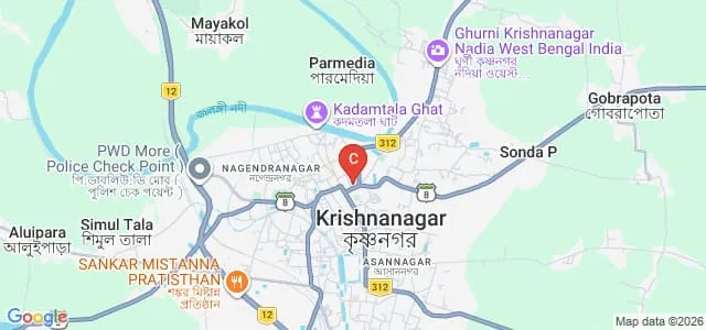 DL Roy Women Primary Teachers Training Institute, Krishnanagar Map