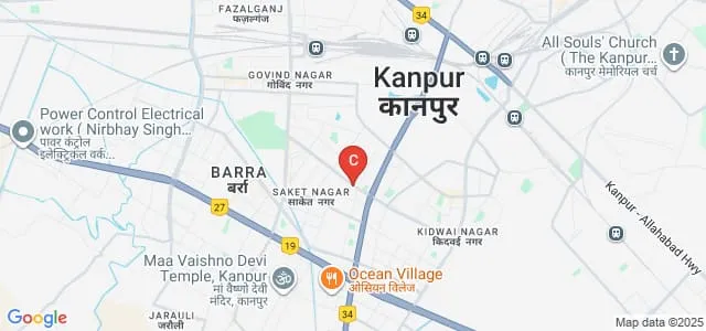 Dr Virendra Swarup Institute of Computer Studies, Kanpur Map