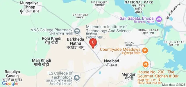 Millennium College of Management, Bhopal Map
