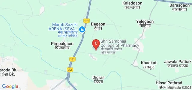 Shri Sambhaji College of Pharmacy, Nanded Map