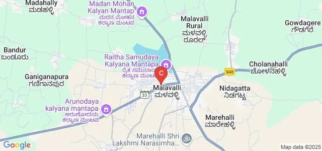 Government First Grade College, Malavalli Map