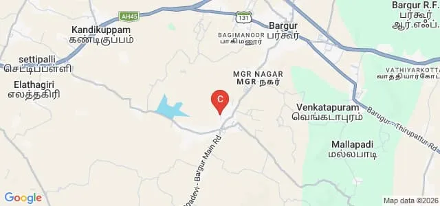 DVJ Integrated College of Education, Krishnagiri Map