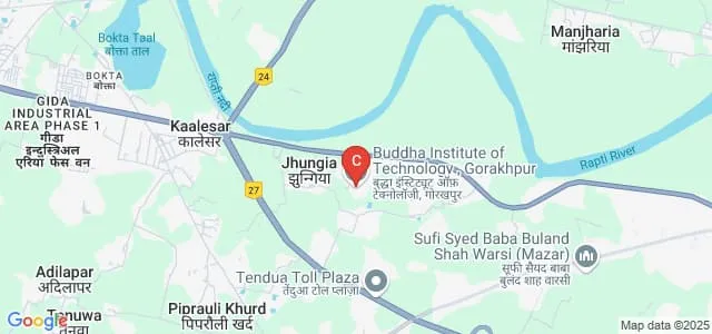 Buddha Institute of Technology, Gorakhpur Map