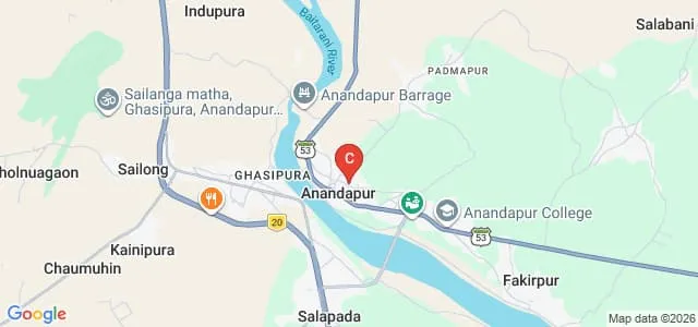 Anandapur College, Keonjhar Map