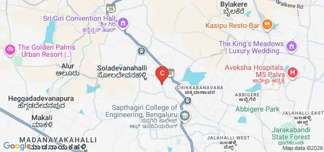 Acharya Institute of Allied Health Sciences, Bengaluru Map