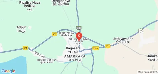 Smt JC Dhanak Arts and Commerce College, Bagasara Map
