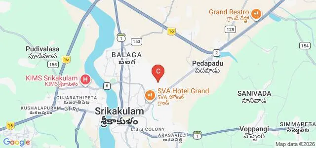 Ravoof and Vazir Khan's Memorial College of Education, Srikakulam Map