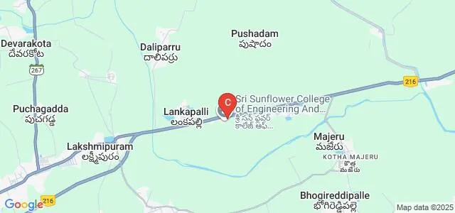 Sri Sunflower College of Engineering and Technology, Krishna Map