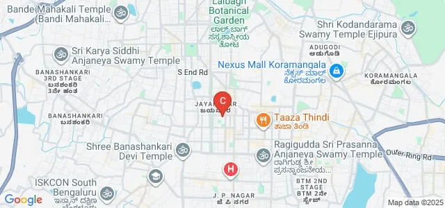 RV College of Nursing, Bangalore Map