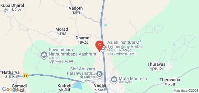 Asian Institute of Technology, Vadali Map