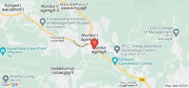 SI-MET College of Nursing, Mundur Map