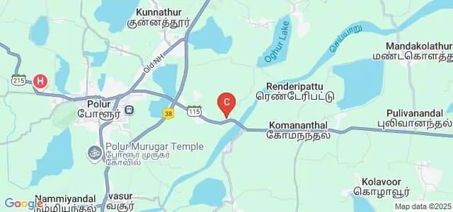 Oxford College of Engineering, Tiruvannamalai Map