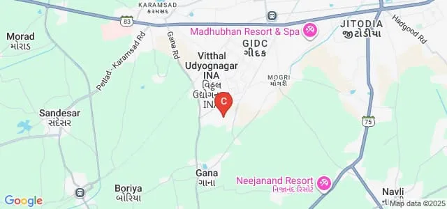Madhuben and Bhanubhai Patel Institute of Technology, Anand Map