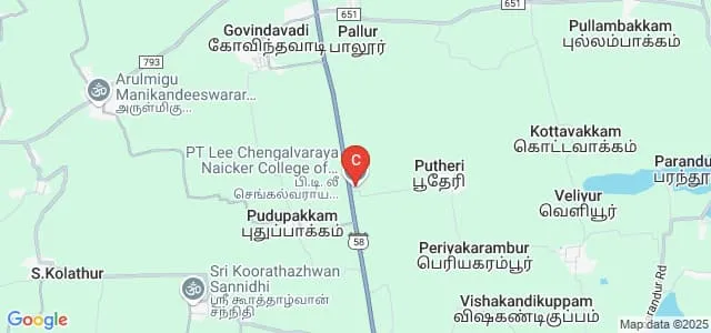 PT Lee Chengalvaraya Naicker College of Engineering and Technology, Chennai Map