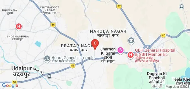 Maa Gayatri Swasthya avm Shikshan Sansthan, Udaipur Map