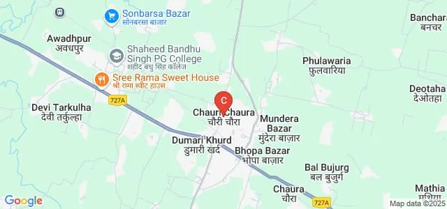 Late Ram Rahasya Mahavidyalaya, Gorakhpur Map
