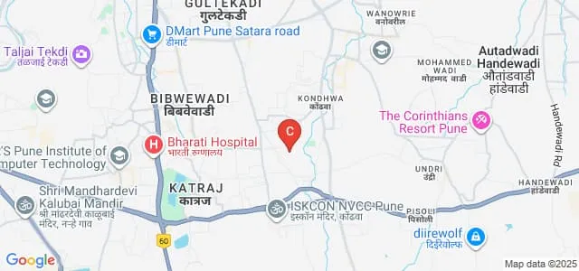 Vishwakarma College of Arts Commerce and Science, Pune Map