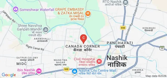 Gramin Vikas Shikshan Sanstha Shree Siddhivinayak College of Education, Nashik Map