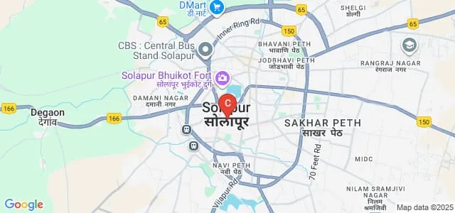 Prin KP Mangalvedhekar Institute of Management Career Development and Research, Solapur Map