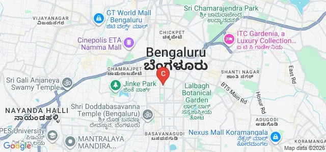 C B Bhandari Jain College, Bangalore Map