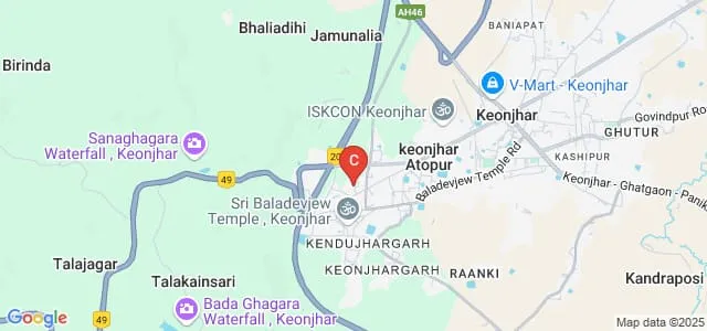 Charigarh Mahavidyalaya, Keonjhar Map