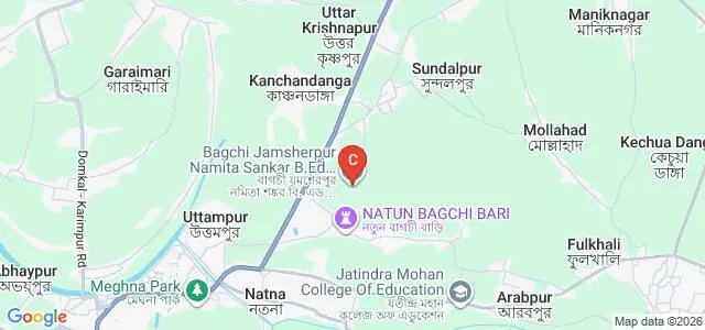 Bagchi Jamsherpur Namita Sankar B Ed College, Nadia Map