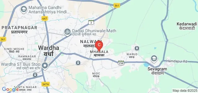 Shrikrishna Sharirik Shikshan Mahavidyalaya, Wardha Map