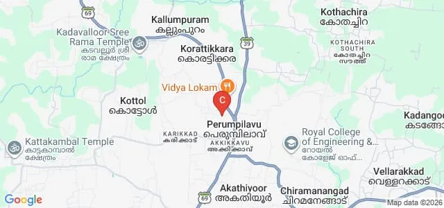 Ansar Training College for Women, Perumpilavu Map