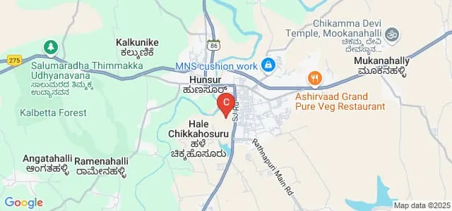 Government First Grade College for Women, Hunsur Map