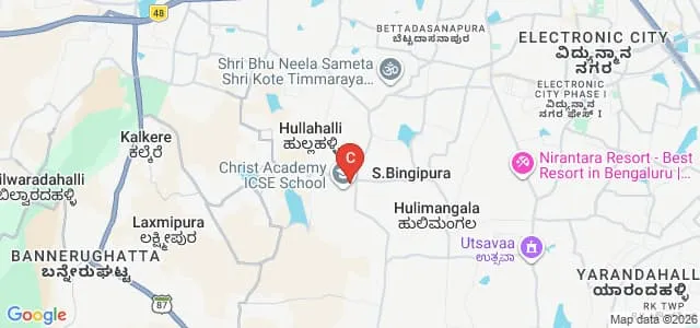 Christ Academy Institute for Advanced Studies, Bangalore Map