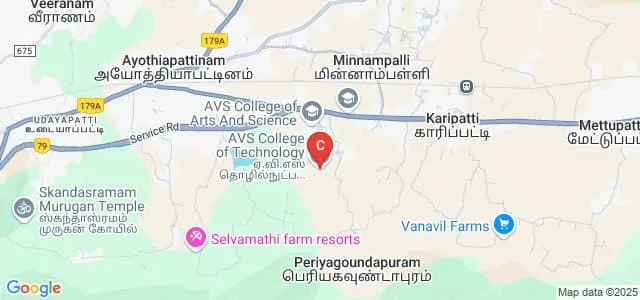 AVS College of Technology, Salem Map
