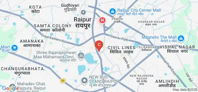 Mahant Laxminarayan Das College, Raipur Map