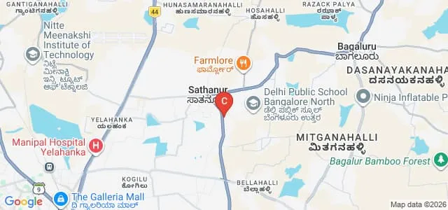Reva Institute of Technology and Management, Bangalore Map