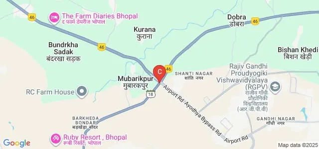 RishiRaj College of Dental Sciences, Bhopal Map