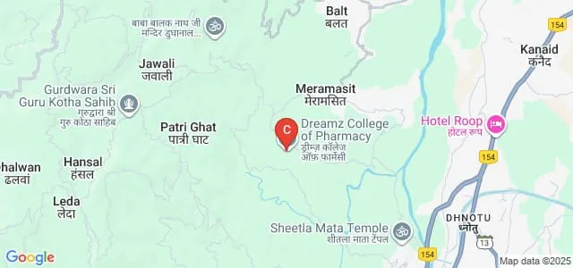 Dreamz College of Pharmacy, Mandi Map