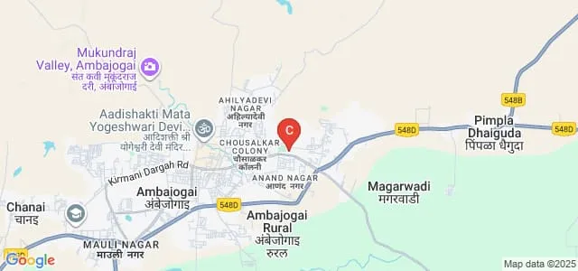 Yogeshwari Mahavidyalaya, Ambajogai Map