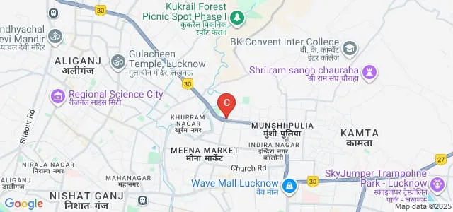 Institute of Co-operative and Corporate Management, Research and Training, Lucknow Map