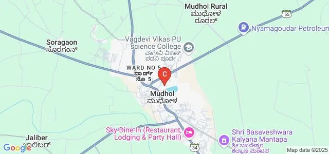 Danammadevi Arts, Commerce and Science Women's College, Mudhol Map