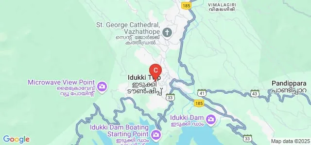 Girijyothi College, Idukki Map