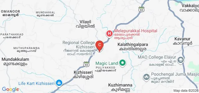 Regional College of Science and Humanities, Malappuram Map