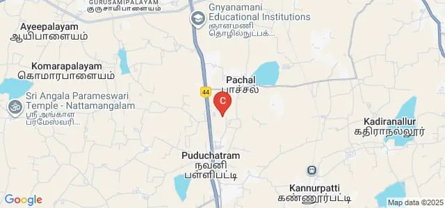 Paavai Polytechnic College, Namakkal Map
