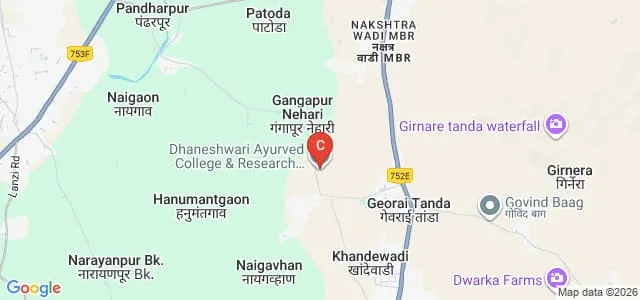 Dhaneshwari Ayurved Hospital and Research Institute, Aurangabad Map