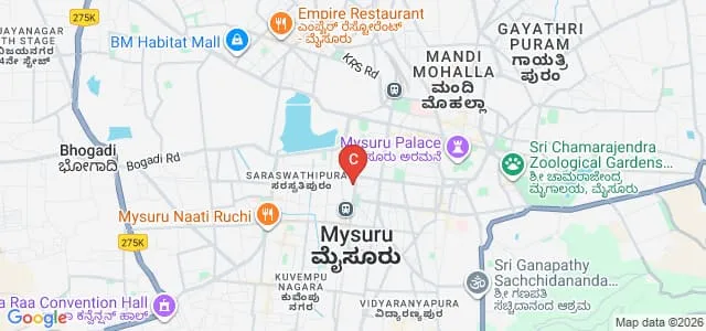 Wadiyar Centre for Architecture, Mysuru Map
