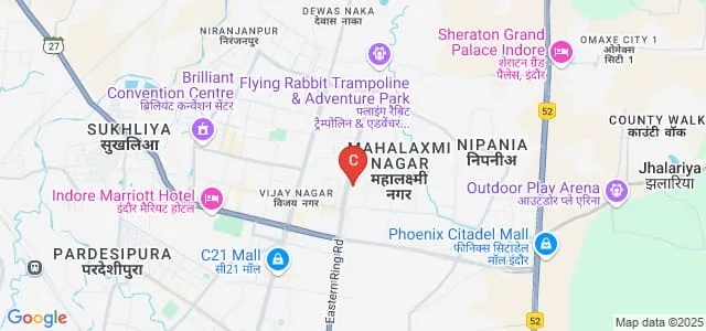 BM Institute of Professional Studies, Indore Map