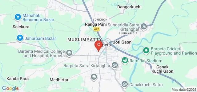 Madhab Choudhury College, Barpeta Map