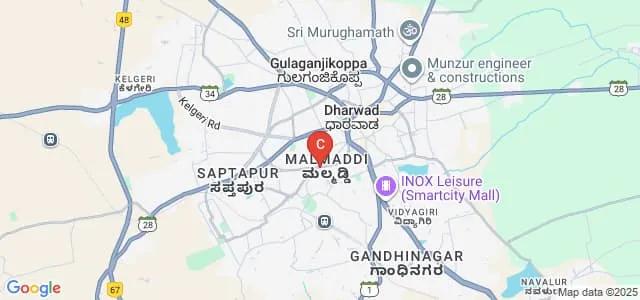 Dr BD Jatti Homoeopathic Medical College Hospital and Post Graduate Research Centre, Dharwad Map
