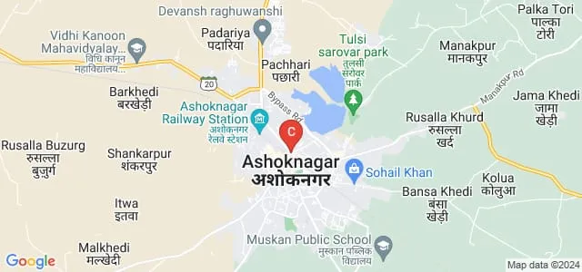 SPS Academy College of Education, Ashoknagar Map