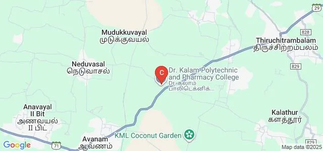Dr Kalam Polytechnic College, Thanjavur Map